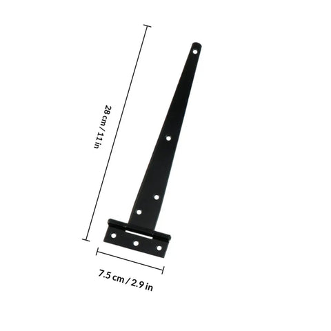 10 Pack Galvanized T Shape Heavy Duty Hinges For Outdoor Gates Barn Doors Sheds And Furniture Durable Iron Hardware Easy Install