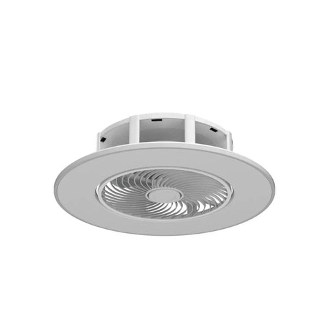 Bladeless Ceiling Fan With Light And Remote Control 22 Inch Low Profile Modern Enclosed Indoor Fan With Multi Speed