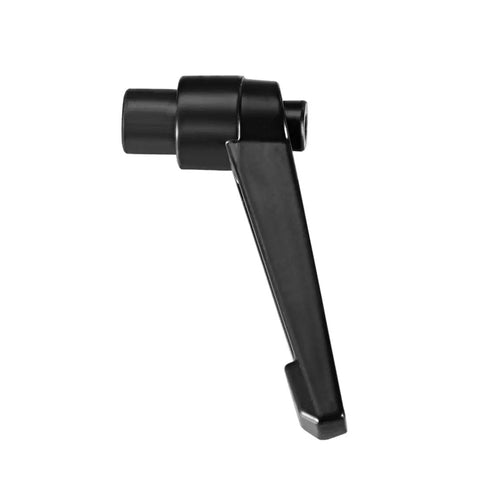 Hella Smooth M8 Clamping Lever With Push Button Ratcheting Action showing heavy steel build and ergonomic grip design.