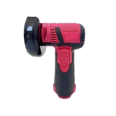 Heavy Hitter 12V Brushless Micro Angle Grinder Kit with ergonomic grip handle and diamond cutting wheel for precision cutting.