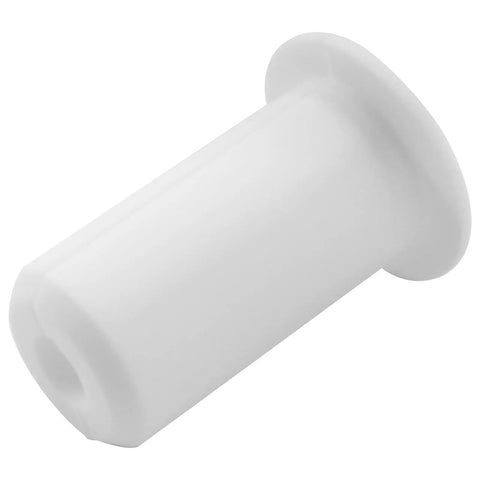Close-up of a single white silicone grommet from the 2 Pack Wall Grommets 3/4 Inch Silicone Cable Pass Through Bushings For Cable Routing Waterproof