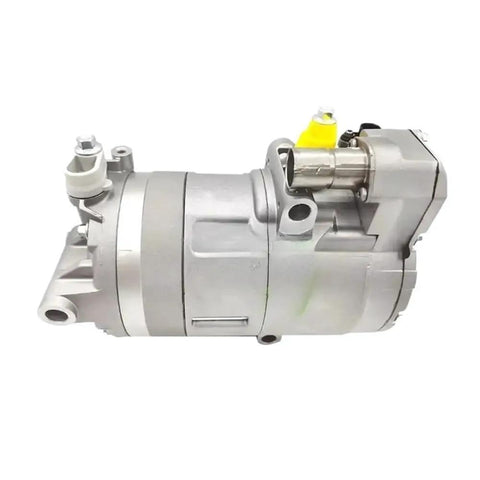 Heavy Duty Electric Ac Compressor For Bmw 530Le X5 Xdrive40e G05 And I3 Hybrid Plug In Rides, 12V assembly side view.