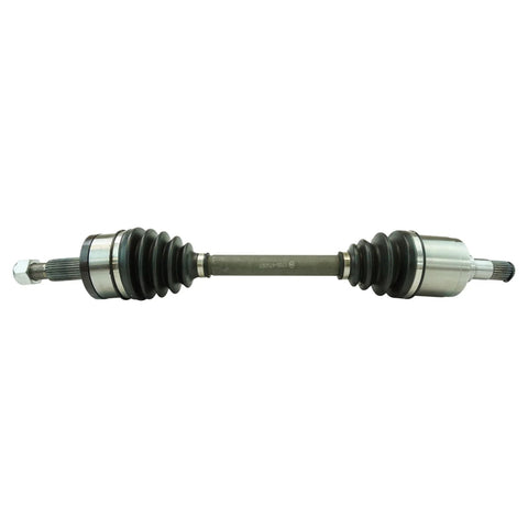 Front CV Axle Assemblies With Wheel Bearing And Hub, 4 Piece Kit, Fits 2005-2021 Chrysler 300, shown from side view