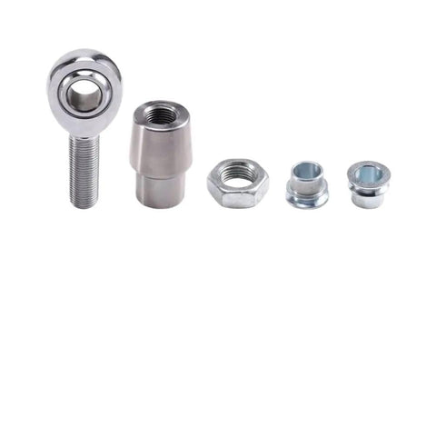 Shed Built Heavy Duty 4 Piece Rod End Kit With Spacers Tube Adapters Jam Nuts 5 8 Inch 18 Thread Left Right Hand, includes nuts and bearings.