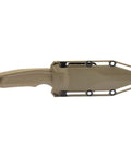 Recondo FX Fixed Blade Duty Knife With Straight Edge Cryo 440C Stainless Steel Blade Overmolded Rubberized Grip in sheath