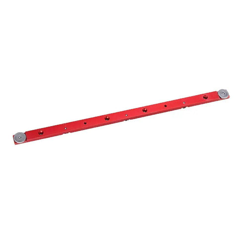 Rock Solid Aluminum Miter Bar Slider For Table Saw And Router Table, red adjustable 300-880mm with T-slot track, universal mounting holes
