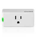 Smart WiFi Plug 2nd Gen For Home Automation No Hub Needed Plug And Play Works With Matter Alexa Google Assistant And Apple HomeKit Siri Easy Setup To Control Lamps And Small Appliances From Anywhere D215P-2RW White showing front view