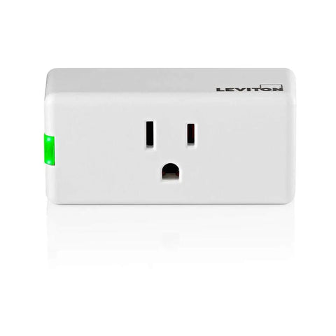 Smart WiFi Plug 2nd Gen For Home Automation No Hub Needed Plug And Play Works With Matter Alexa Google Assistant And Apple HomeKit Siri Easy Setup To Control Lamps And Small Appliances From Anywhere D215P-2RW White showing front view