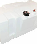 Topside Gas Tank For Boats 22 Gallon 83 Liter White Rotationally Molded Poly Tank With UV Stabilized Resin Topsides Mount Fits Boats Built Before 2011