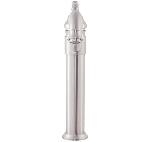 Century Single Lever Vessel Faucet In Brushed Nickel With Dope Solid Brass Build And High Pressure Ceramic Cartridge For Deck Mount One And A Half Inch Hole AB1953 Low Lead Compliant And CUPC NSF Certified, front view