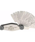 Stainless Steel Acme Screw Pitch Gauge With 16 Leaves For 1 To 12 TPI And 29 Degree Thread Angle Swing Out Leaves For Quick Measurements