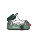 Cascade 18 1-Burner Camping Stove With 8000 BTU Output And Matchless Lighting, Portable Cooktop with regulator attachment, top view