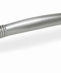 3-Inch Spoonfoot Cabinet Pull In Satin Pewter Finish For Doors And Drawers, shown in durable arch design with included screws