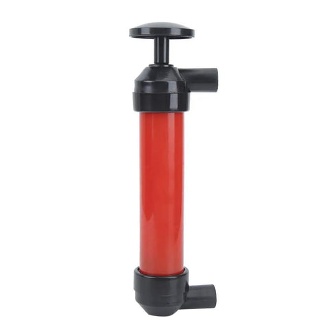 Grab-N-Go Portable Manual Fuel Change Pump For Cars And Small Equipment ABS Material Siphon Tool Quick Liquid Transfer For Gas Oil And Water Lightweight Durable Easy Hands Free Use red ABS manual siphon pump