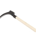 Heavy Duty High Manganese Steel Double Sickle Handheld Gardening Tool With Wooden Handle For Weeding Trimming Pruning And Harvesting
