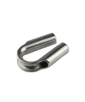 Beefed Up Stainless Steel Wire Rope Thimbles 6Mm Cable Protector Sleeve For Marine Rigging And Diy close-up view of durable thimble.