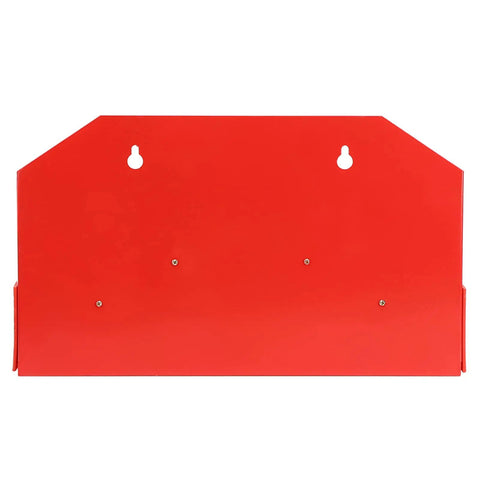 Red metal wall mount for 58 Piece T Slot Clamp Kit With Hardened Press Plates For Milling Lathe CNC Workholding Compatible With Standard T Slot Tables Built To Hold Tough Jobs Securely And Give You Rock Solid Clamping For Precise Machining