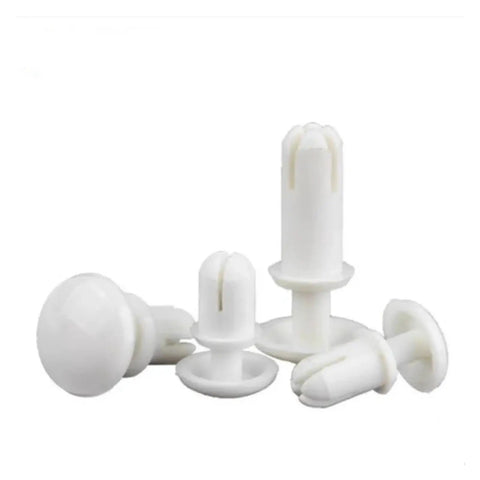 1000 Pcs Nylon Plastic R Type Expansion Rivet Nut Tool Free Slick Setup Rock Solid Quick Lock For Thin Materials Premium Grade Industrial Strength Heavy Duty Shock Resistant Diy Hardware Fasteners No Sweat Installation, white plastic rivet nuts.