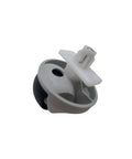 Front omni-directional wheel caster for Roborock vacuums; gray housing with black wheel