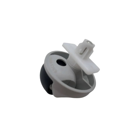 Front omni-directional wheel caster for Roborock vacuums; gray housing with black wheel