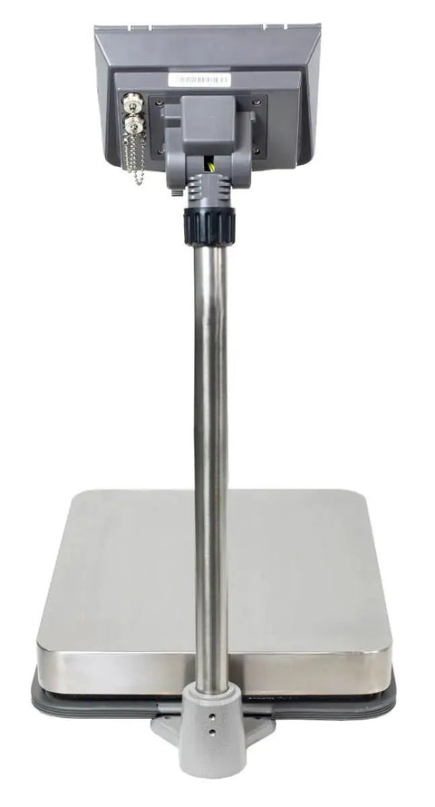Top Shelf Digital Bench Scale Holding 300 Lb Capacity And Ntep Certification For Legal Trade Shipping with steel platform.