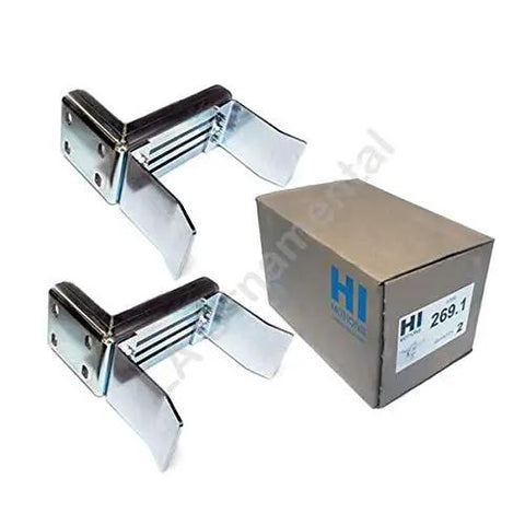 Straight Up Heavy Duty Adjustable Slide Gate Receiver Latch With Steel Limit Stop Secure Grip For Smooth Sliding Driveway Access Built Like A Tank Made In Italy 2 Pack in silver finish with box