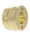 Premium Oldham Coupling 16mm Shaft Adapter With Nut Fits Voron BLV VzBot Ender3 CR10 T8 Z Axis Screw For Smooth 3D Printing Parts Kit Two Pieces, gold aluminum