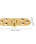 Heavy Duty Folding Table Hinges 180 Degree Swing Down Flush Close Zinc Alloy 4 Pack For Sewing Machine Tables gold hinge