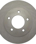 Centric C-Tek front brake rotor, metallic gray with five lug holes