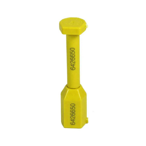 Heavy Duty Yellow Bolt Seals 50 Pack High Security ISO Tamper Proof Container Cargo Locks M8 Hex Head Grade 10.9 Alloy Steel individual seal