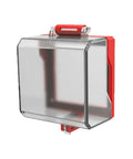 Transparent Flip Style Push Button Switch Cover For Electrical Outlets Protects Emergency Stop Guard Case Made From Durable PC Material