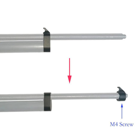 Dope Metal Barrel Band Upgrade For Crosman Pumper 1377 1322 Anodized Black 7075 Aluminum replaces plastic band detail