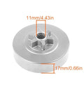 3/8-6T Spur Sprocket Drum Clutch Assembly Kit For Husqvarna 120 136 141 235 235E 240 236 Jonsered