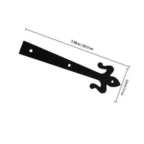 8 Inch Heavy Duty Gate Hinges For Outdoor Doors And Sheds Weld On Small Steel Hinges With Embossed Flat Panel Design