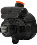 Remanufactured Power Steering Pump 7340119 features durable finish, compact size, designed for direct swap installation in trucks.
