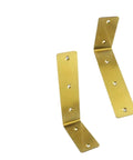50Pcs Heavy Duty Wall Mounted Table And Shelf Bracket Set For Beefy Corner Furniture Supports Stainless Steel Construction