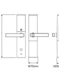No Fuss Smart Door Lock With Silent Handle And Touch Screen Fingerprint Keyless Entry For Heavy Duty Home Security Auto Locking Deadbolt dimensions drawing