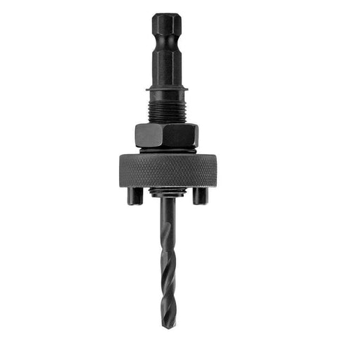Lenox 1/2 in hole saw arbor with knurled collar and pilot drill bit