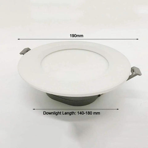 DJVHSRI Recessed Lighting Housing Trim Kits Thin Aluminum Round Downlights Spotlight Lights Grille, 190mm diameter, mounted.