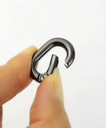 10 Pack Metal Spring Carabiners For Key Rings And Bags Black Built Tough Oval Key Ring Clips With Quick Release For Purses