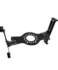 Get Your Ride Sorted With This Wheel Fitment Simulator Tool, black metal frame with adjustable components for measuring tire fitment.