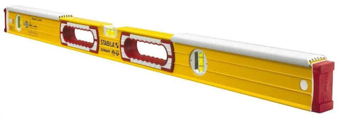 36 Inch Mason Level Type 196-2 K with bright vial system, aluminum frame, dual blow shields, side view