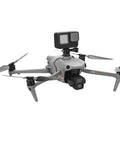 Expansion Bracket With One Quarter Inch Screw Adapter on DJI Air 3 Drone with Action Cam Attached