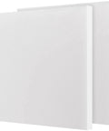Heavy Duty UHMW Polyethylene Sheets 2 Pack 10 By 10 By 1 Inch Opaque White Thick Board Built With Superior Resistance Features