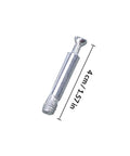 Image of a single dowel from the Pro Grade Cam Lock Fittings Set 24 Piece Silver Hardware Kit, measuring 4 cm.