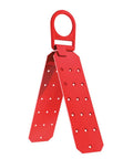 Roofer Fall Protection Kit With Adjustable Full Body Harness, Rope Grab With Shock Absorber, Roof anchor bracket, red metal design