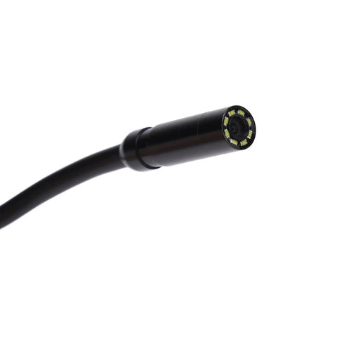 Close-up of Industrial Endoscope Borescope 1080P HD With 8mm Lens Pipe Inspection Camera tip