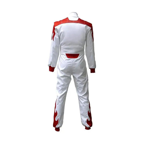Back view of Go Kart Racing Suit Water Resistant Digital Print Breathable Fabric For Adults Youth And Kids XXL 62