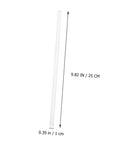 Single glass stick from Two Pack Glass Sticks For Electrostatic Experiments In Junior High School Friction Electrification Physics Teaching Equipment For Engaging Learning In The Classroom And Hands On Science Labs with dimensions indicated