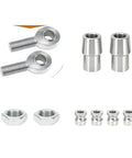Premium Heavy Duty Heim Joint Rod End Kit 7 8 Inch 2 Pack compatible parts including nuts and rod ends for 4x4 diesel trucks.